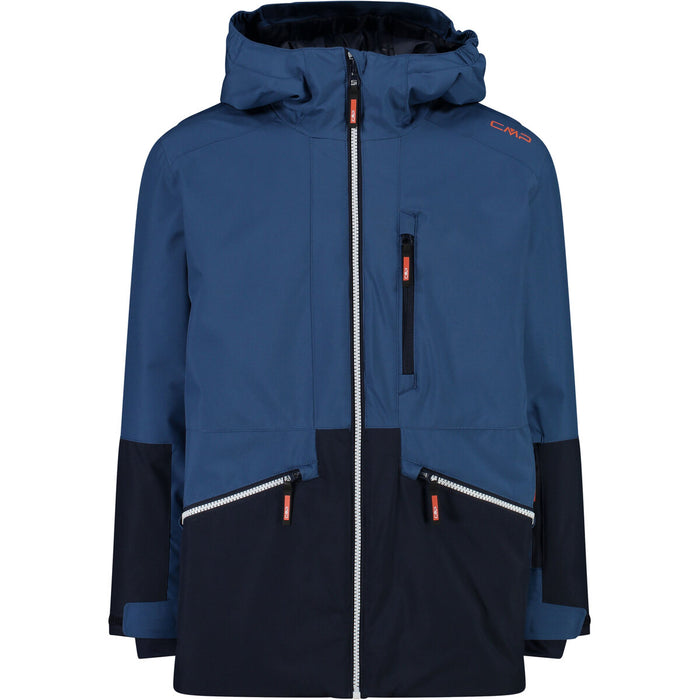 CMP Kid Jacket Fix Hood Jacket N825 Bluestone