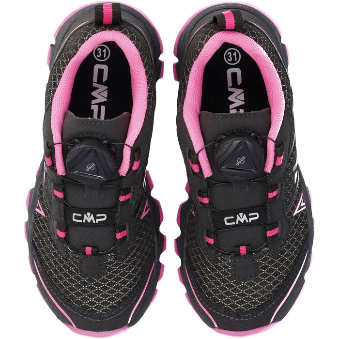 CMP Kids Aksa Fitgo Hiking Shoes Shoes 41UT Piombo-Bubblegum