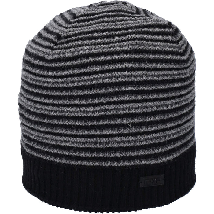 CMP Knitted M Stripe Wool Hat Hoods U901 Nero