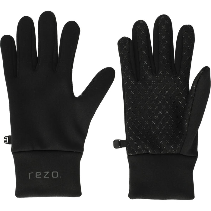 REZO Kriver Fleece Soccer Gloves Football 1001 Black