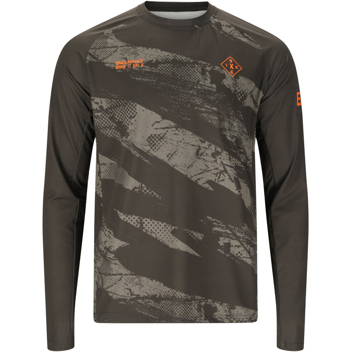 ENDURANCE Kronos M Cycling/MTB LS Shirt Cycling Shirt 1071 Black Ink