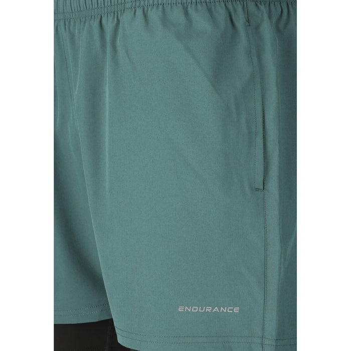 ENDURANCE Kros M 2-in-1 Shorts Shorts 3100 Silver Pine