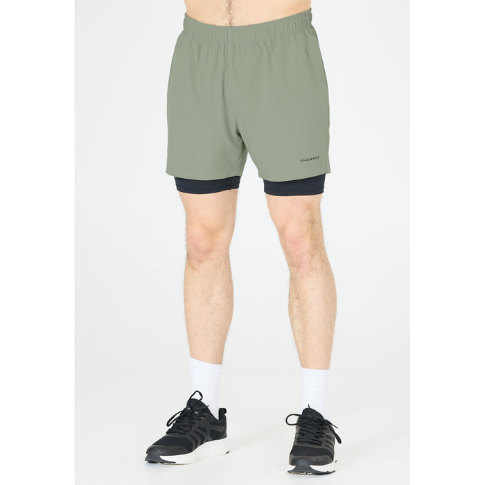 ENDURANCE Kros M 2-in-1 Shorts Shorts 3120 Shadow