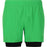 ENDURANCE Kros M 2-in-1 Shorts Shorts 3238 Island Green