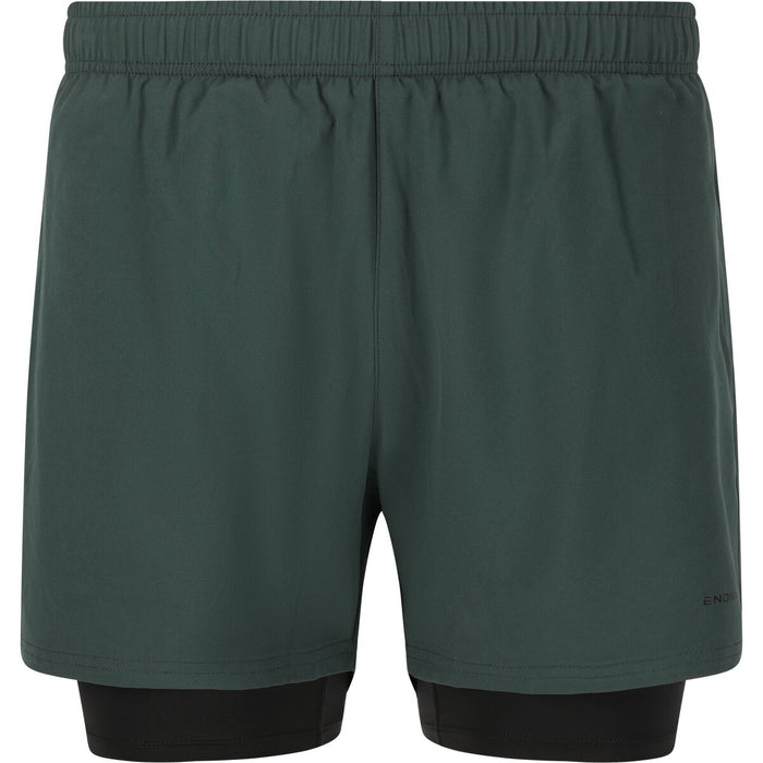 ENDURANCE Kros M 2-in-1 Shorts Shorts 3242 Dusty Forest