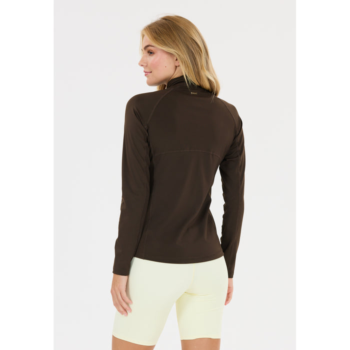 ATHLECIA Krosa W Full Zip Midlayer 1294 Chocolate Torte