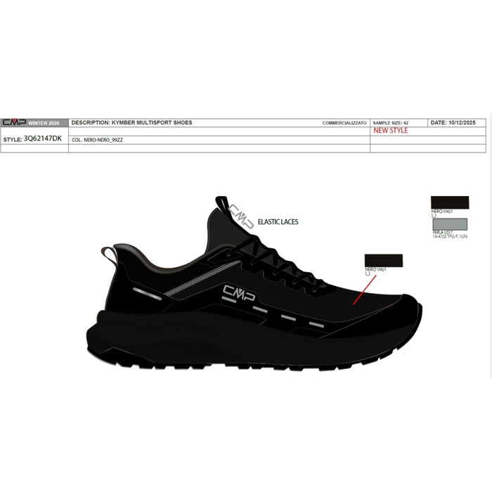 CMP Kymber Multisports Shoes Easy-Fit Shoes 99ZZ Nero-Nero