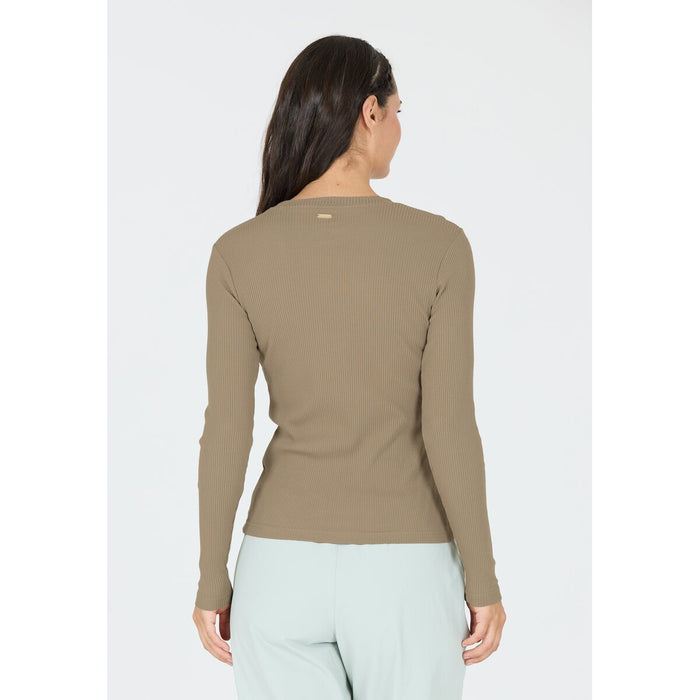 ATHLECIA Lankae W L/S Tee T-shirt 1072 Vintage Khaki