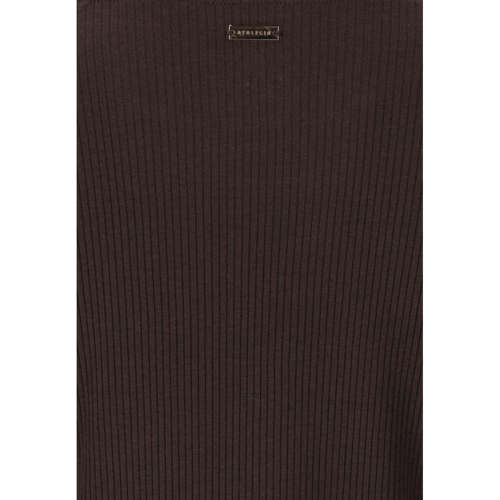 ATHLECIA Lankae W L/S Tee T-shirt 1294 Chocolate Torte