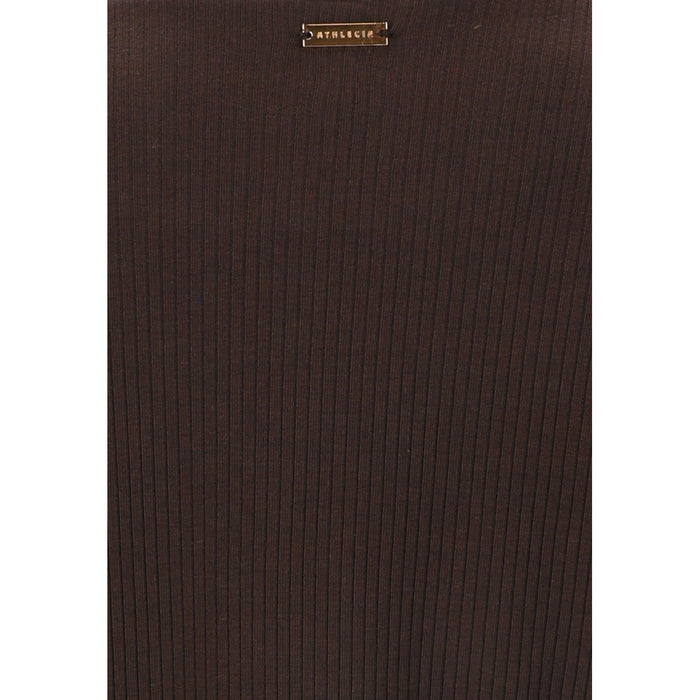 ATHLECIA Lankae W S/S Tee T-shirt 1294 Chocolate Torte
