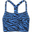 ATHLECIA Larissa V2 W Printed Sports Bra Sports Bra P3910 Blue Zebra