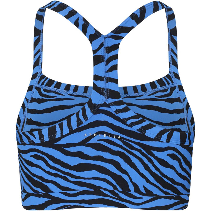 ATHLECIA Larissa V2 W Printed Sports Bra Sports Bra P3910 Blue Zebra