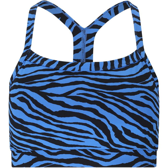 ATHLECIA Larissa V2 W Printed Sports Bra Sports Bra P3910 Blue Zebra