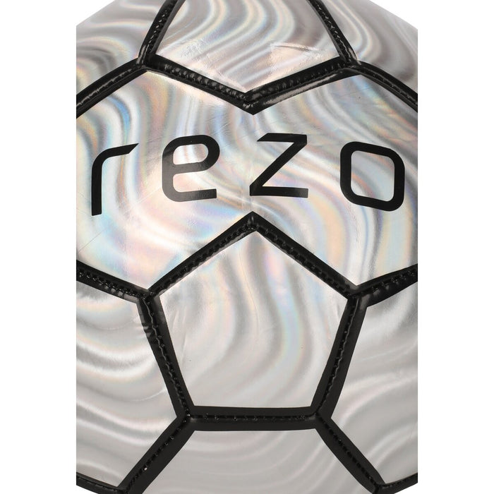 REZO Lazer Metallic Football Ball 1015 Silver
