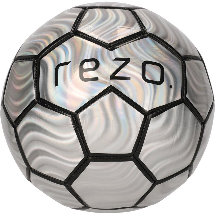 REZO Lazer Metallic Football Ball 1015 Silver