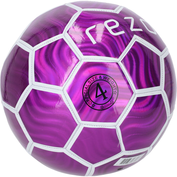 REZO Lazer Metallic Football Ball 4022 purple potion