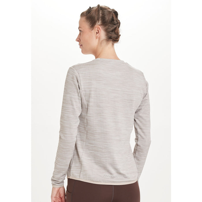 ENDURANCE Leah W Waffle Melange Loose Fit Tee Midlayer 1100 Atmosphere