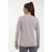 ENDURANCE Leah W Waffle Melange Loose Fit Tee Midlayer 1126 Gull Gray