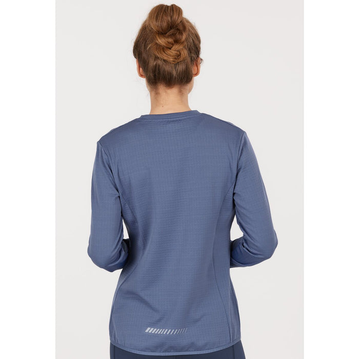 ENDURANCE Leah W Waffle Melange Loose Fit Tee Midlayer 2177 Serenity Blue