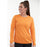 ENDURANCE Leah W Waffle Melange Loose Fit Tee Midlayer 5126 Tangerine