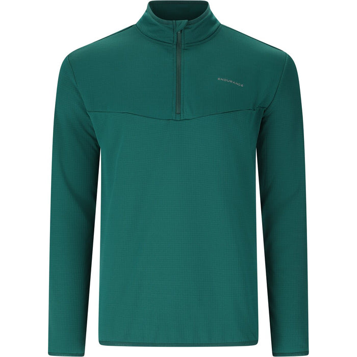 ENDURANCE Ledger M Waffle Melange Midlayer Midlayer 3182 Dark Sea