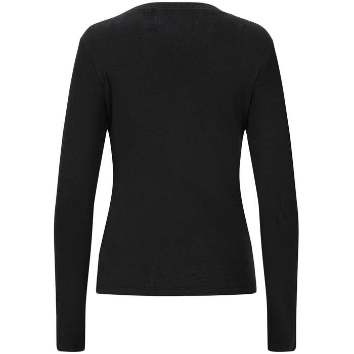 ATHLECIA Lenga W Rib L/S Tee T-shirt 1001 Black