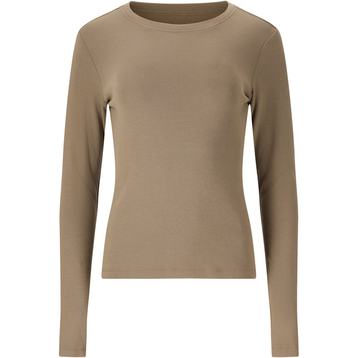ATHLECIA Lenga W Rib L/S Tee T-shirt 1313 Laurel Oak