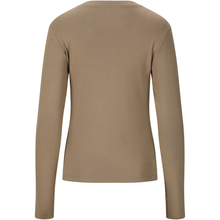 ATHLECIA Lenga W Rib L/S Tee T-shirt 1313 Laurel Oak