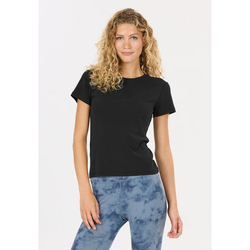 ATHLECIA Lenga W Rib S/S Tee T-shirt 1001 Black