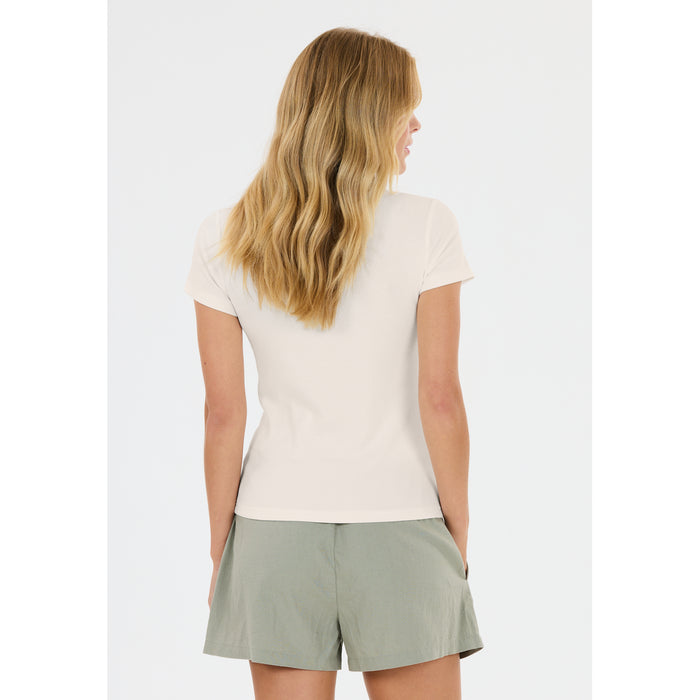 ATHLECIA Lenga W Rib S/S Tee T-shirt 1002 White
