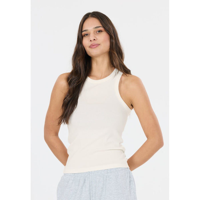 ATHLECIA Lenga W Rib top Top 1002 White