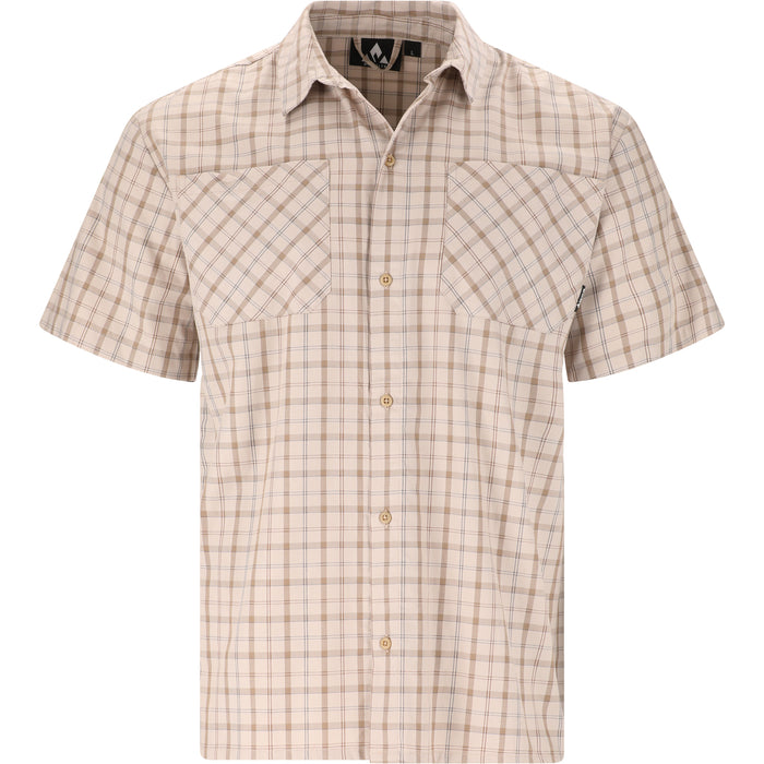 WHISTLER Leslies M S-S Check Shirt Shirt 1135 Pumice Stone