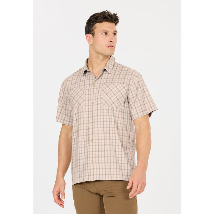 WHISTLER Leslies M S-S Check Shirt Shirt 1135 Pumice Stone