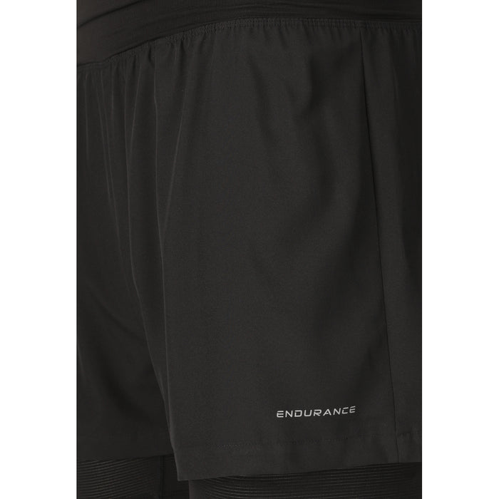 ENDURANCE Less M 2-in-1 Shorts Shorts 1001 Black