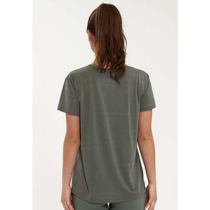 ATHLECIA Lizzy W Slub S/S Tee T-shirt 3130 Desert Green