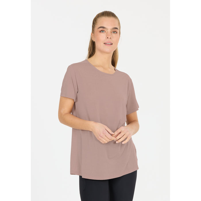 ATHLECIA Lizzy W Slub S/S Tee T-shirt 4348 Sphinxsand