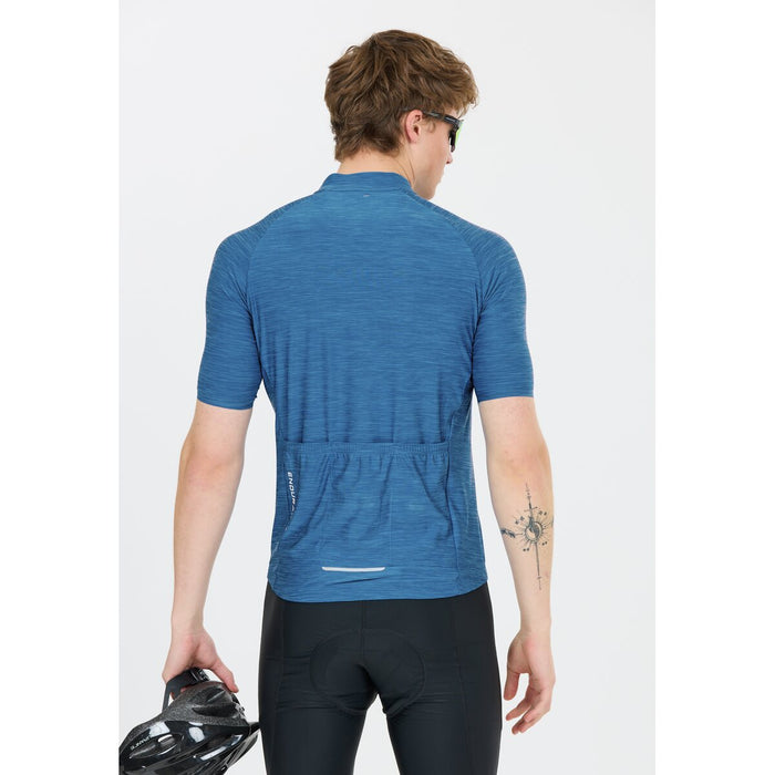 ENDURANCE Logan M Cycling/MTB Melange SS Jersey Cycling Shirt 2199 Vallarta Blue