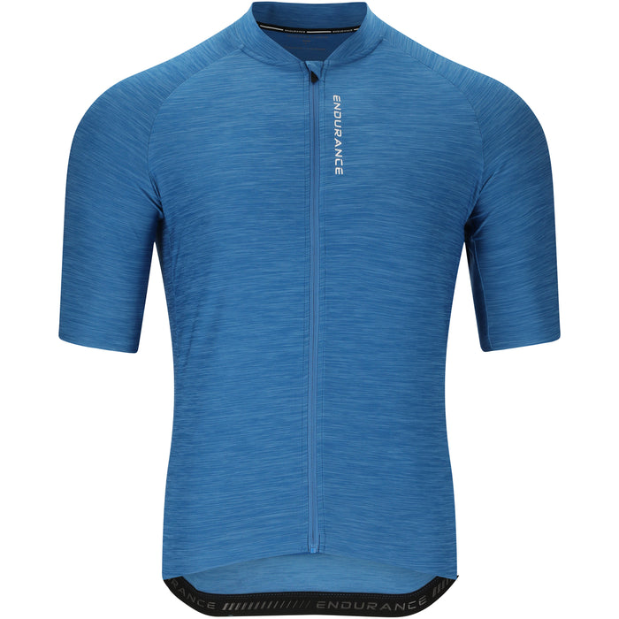 ENDURANCE Logan M Cycling/MTB Melange SS Jersey Cycling Shirt 2199 Vallarta Blue