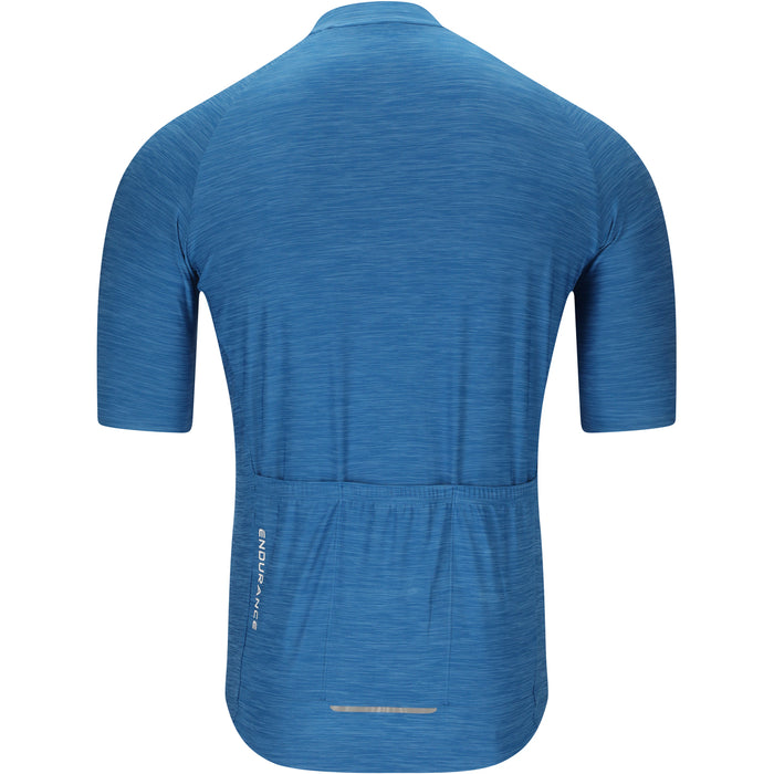 ENDURANCE Logan M Cycling/MTB Melange SS Jersey Cycling Shirt 2199 Vallarta Blue