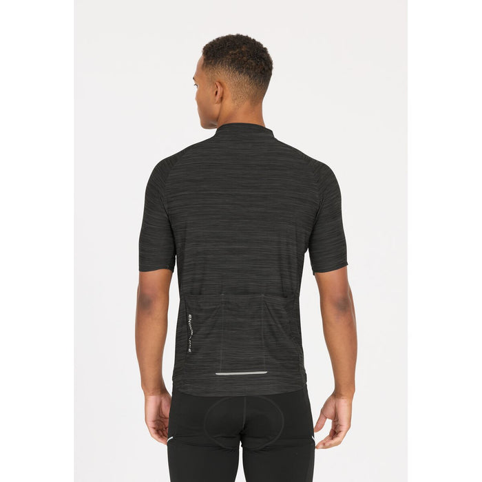 ENDURANCE Logan M Cycling/MTB Melange SS Jersey Cycling Shirt 1001 Black