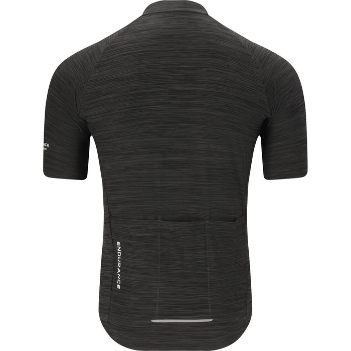 ENDURANCE Logan M Cycling/MTB Melange SS Jersey Cycling Shirt 1001 Black