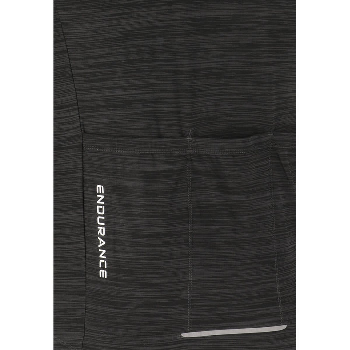 ENDURANCE Logan M Cycling/MTB Melange SS Jersey Cycling Shirt 1001 Black