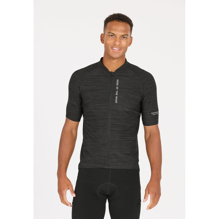 ENDURANCE Logan M Cycling/MTB Melange SS Jersey Cycling Shirt 1001 Black