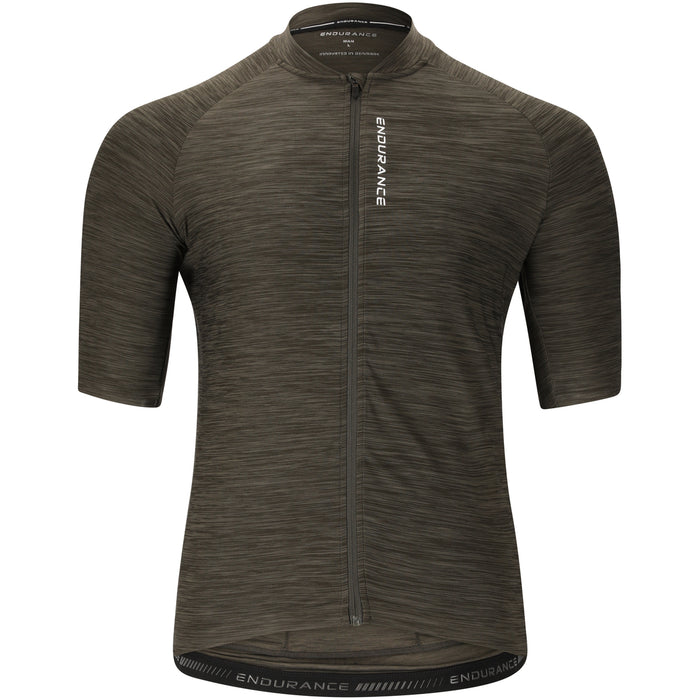 ENDURANCE Logan M Cycling/MTB Melange SS Jersey Cycling Shirt 1071 Black Ink