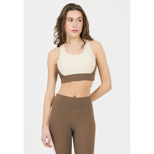 ATHLECIA Lris W Color Block Bra Sports Bra 3107 Walnut