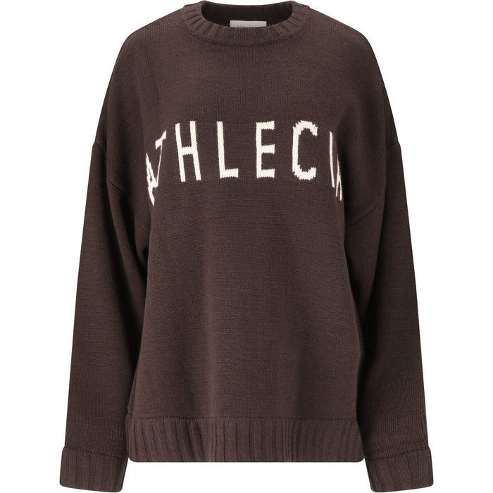 ATHLECIA Lyda W Knitted Crew Neck Knit 1294 Chocolate Torte