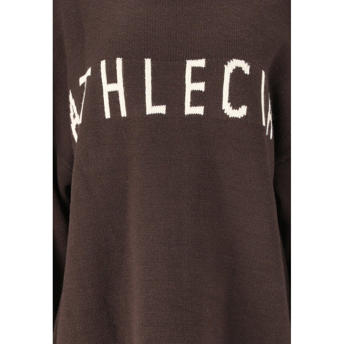 ATHLECIA Lyda W Knitted Crew Neck Knit 1294 Chocolate Torte