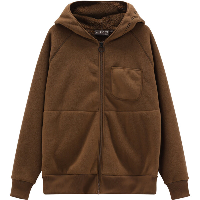 CMP MAN JACKET W/HOOD - BONDED FLEECE Fleece P711 Tabacco