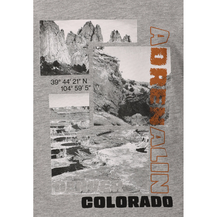 CRUZ Maliko Jr. Printed S/S T-Shirt T-shirt 1005 Light Grey Melange