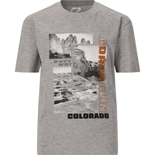 CRUZ Maliko Jr. Printed S/S T-Shirt T-shirt 1005 Light Grey Melange